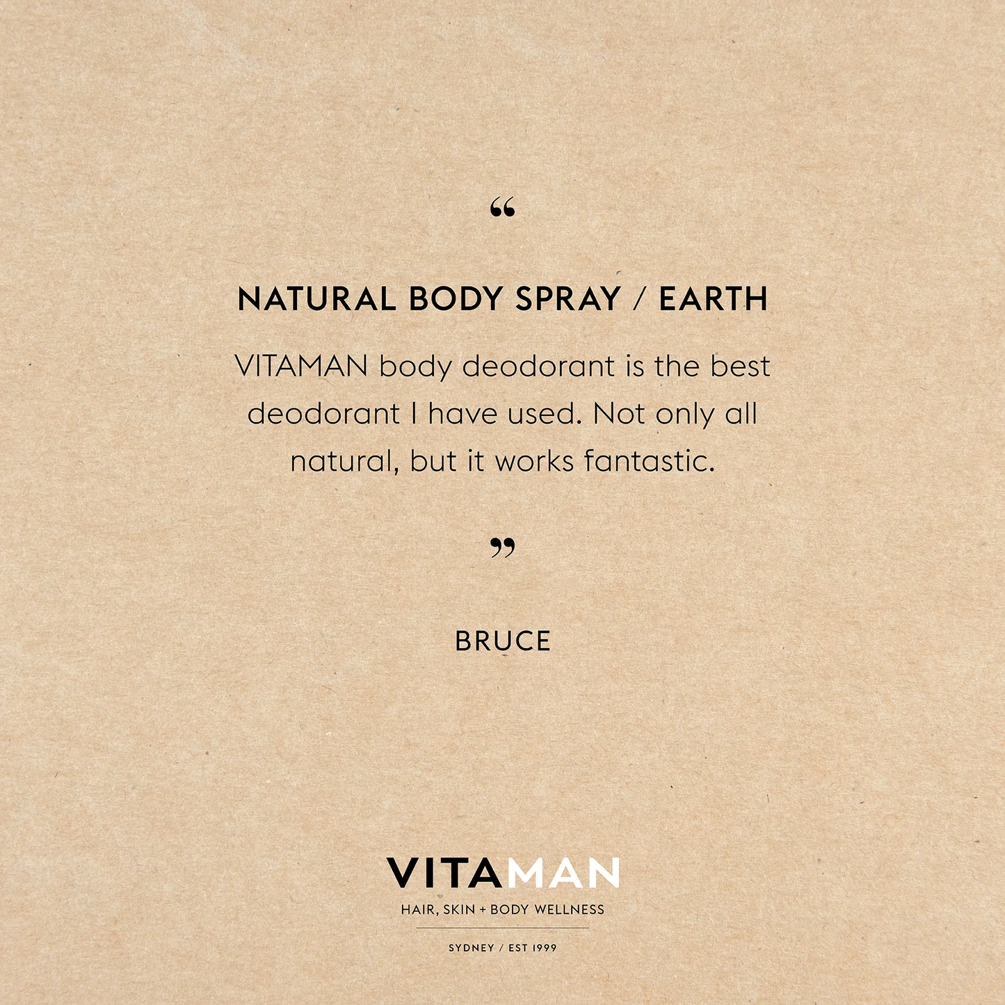 Natural Body Spray - Earth 3.4 FL OZ
