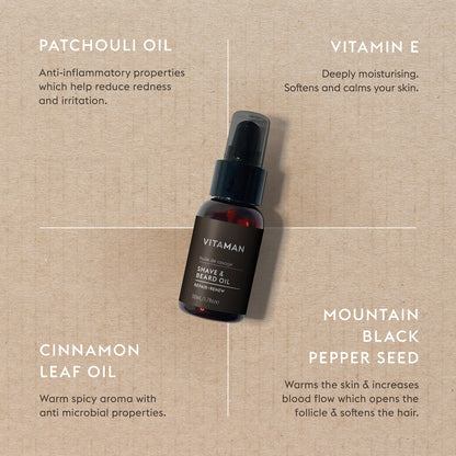 Shave & Beard Oil 1.1 FL OZ
